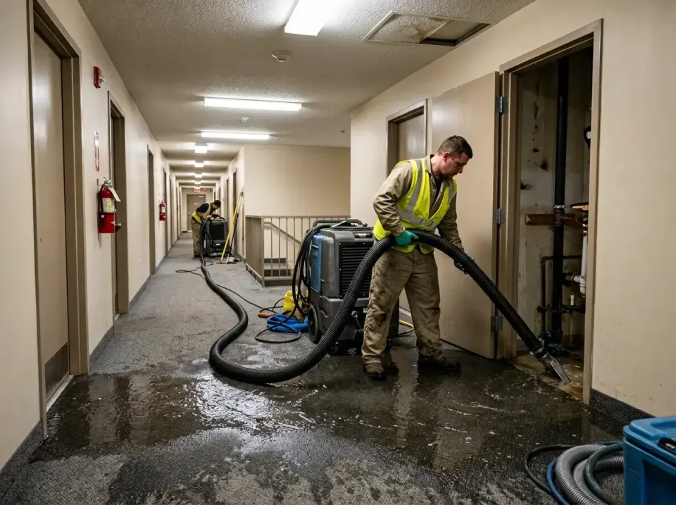 multi-unit-apartment-hallway-f-005 — frequently asked questions, Emergency Burst Pipe Water Extraction & Removal in Baldwin…